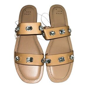 NWT A New Day BRIT Studded Sandal, Double Band